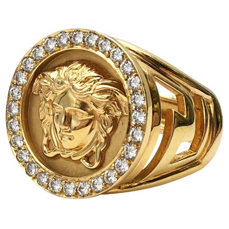 mens versace ring gold|versace men's jewellery.